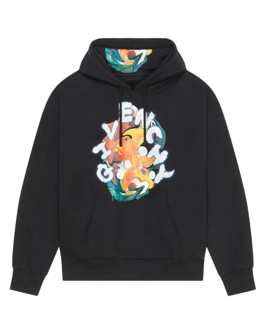 Givenchy Blue Psychedelic Hoodie for men