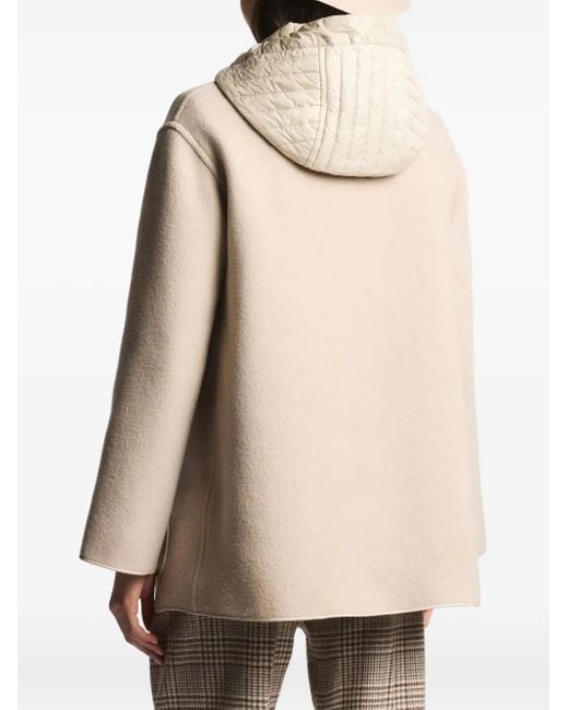 Fay Natural Hooded Toggle-Detail Jacket