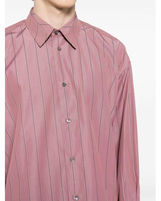 Paul Smith Pink Pinstripe-print Cotton Shirt for men