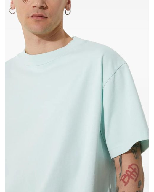 Camiseta de algodón de manga corta 424 de hombre de color Blue