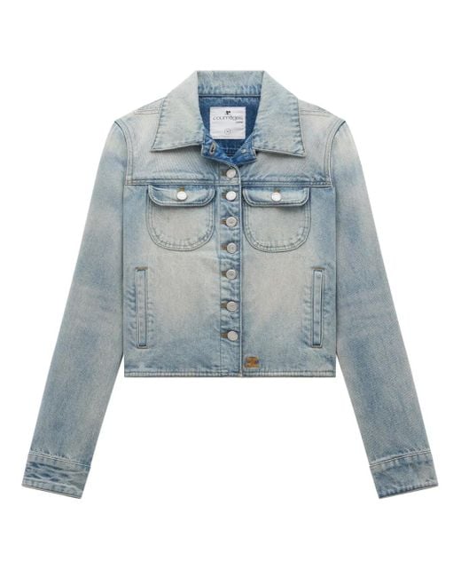 Courreges Blue Light Cotton Denim Jacket