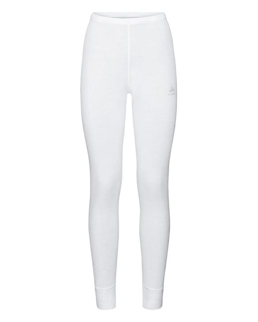 Odlo White Logo Base-Layer Leggings