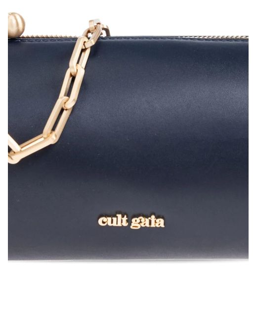 Cult Gaia Cylinder チェーン ショルダーバッグ Blue