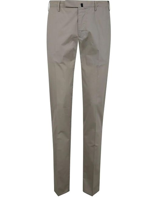 メンズ Incotex ロゴパッチ パンツ Gray
