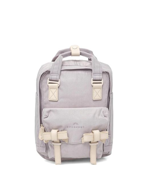 Doughnut Gray Mini Macaroon Ribbon X Unicorn Bow-Detail Buckle-Fastening Backpack