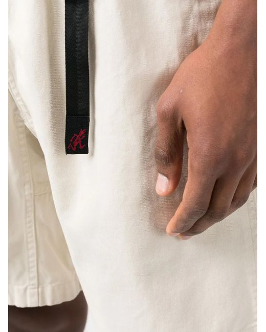 Gramicci White Buckle-Fastening Waistband Shorts for men