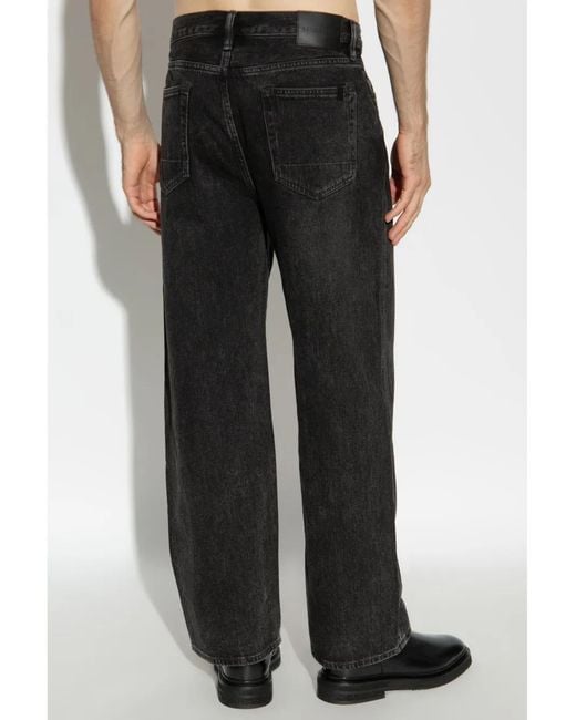 AllSaints Black Lenny Straight Jeans for men