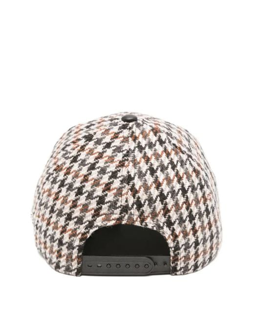 Mackage White Houndstooth Cap