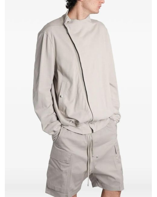 Rick Owens Gray Hollywood Flight Jacket for men