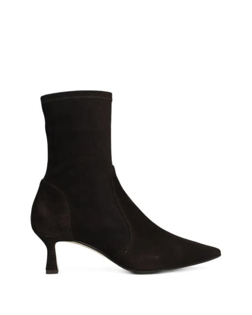 The Seller Black Pointed-Toe Suede Boots