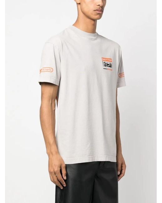 Palm Angels White X Haas Moneygram Las Vegas F1T Team T-Shirt