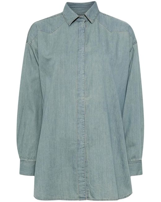 Tu Es Mon Tresor Blue The Oversized Denim Shirt