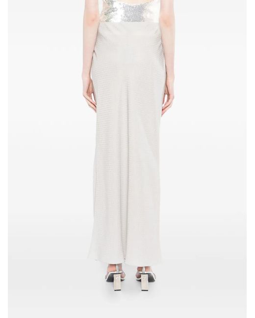 Tom Ford White Jupe Mi-Longue À Motif D'Étoiles
