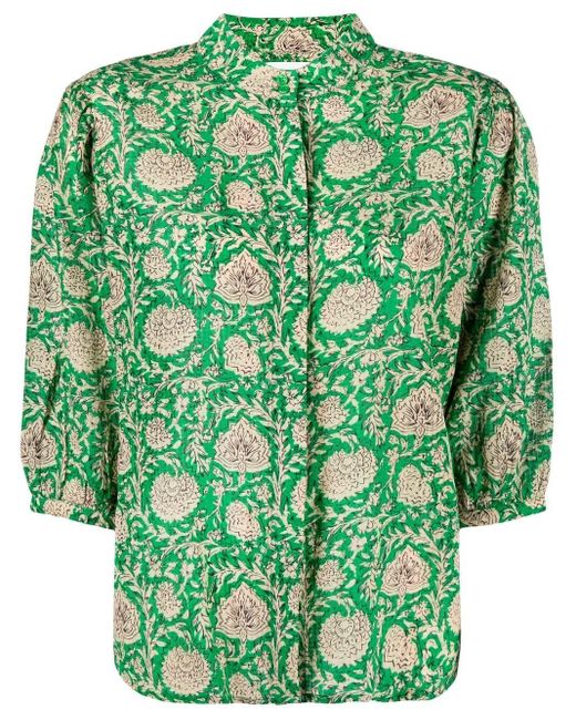 Chemise Panama à fleurs Ba&sh en coloris Green