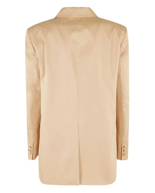 ANDAMANE Natural Single-Breasted Blazer