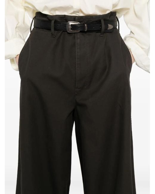 Pantalon À Poches Passepoilées Lemaire en coloris Black