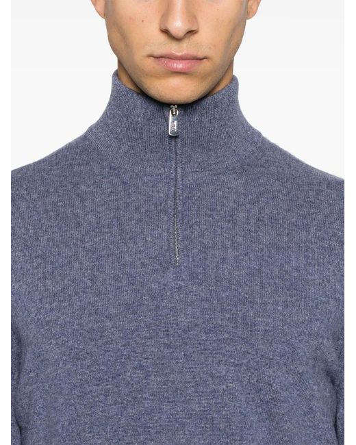 Fedeli Blue Favonio Sweater for men