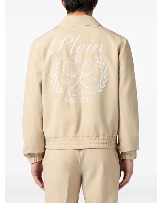 Philipp Plein Natural Coster Jacket Tennis Society for men