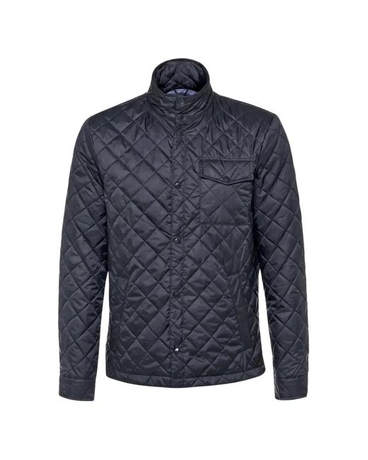 Geox Blue Barberigo Quilted Jacket for men