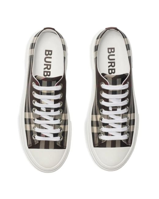Burberry Brown Karierte Sneakers