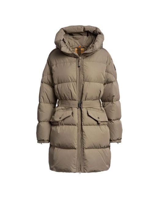 Parajumpers Natural Rosehall Belted Puffer Coat