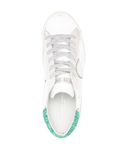 Philippe Model White Prsx Panelled Sneakers