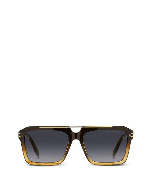 Marc Jacobs Black Square-Frame Gradient-Lens Sunglasses for men