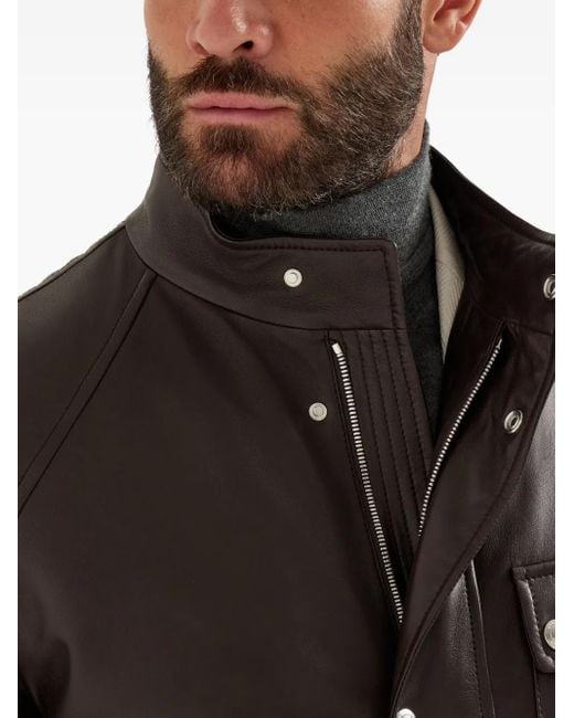 メンズ Brunello Cucinelli ベルテッド サファリジャケット Brown