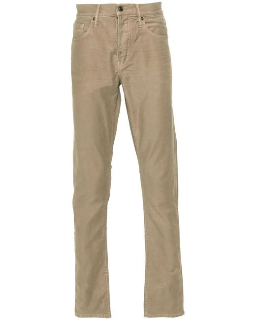 Tom Ford Natural Mid-Rise Slim-Fit Trousers for men