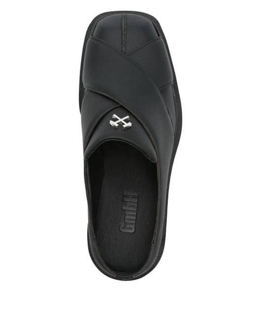 GmbH Black Basim Crossover Loafers for men