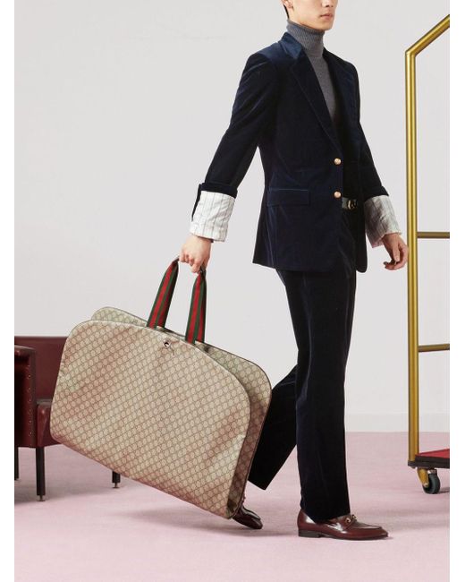 Gucci GG Supreme Garment Bag in Natural Lyst