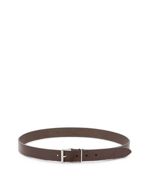 Andersons White Leather Belt for men