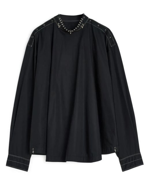 Lemaire デコラティブ ブラウス Black