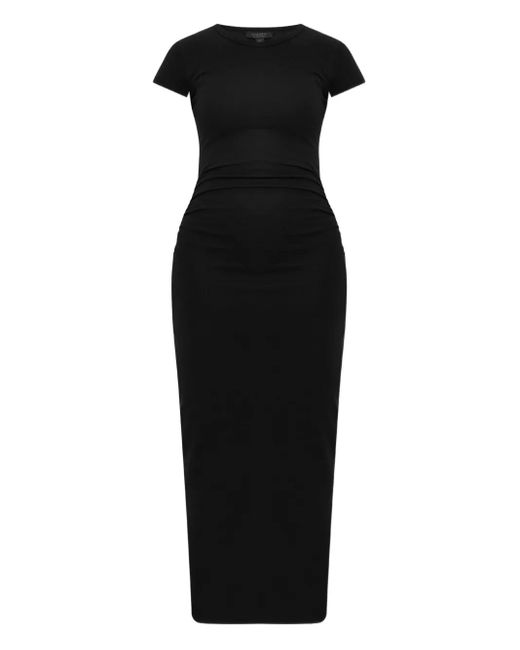 AllSaints Black Katarina Short-Sleeve Dress