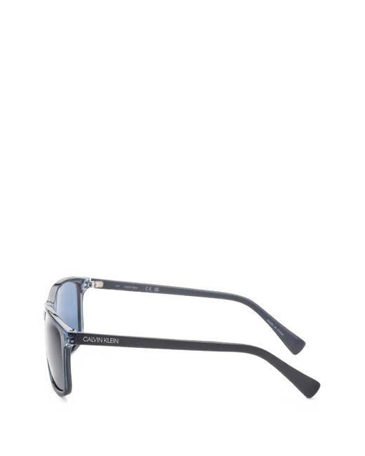 Calvin Klein Blue Rectangle-Frame Sunglasses for men