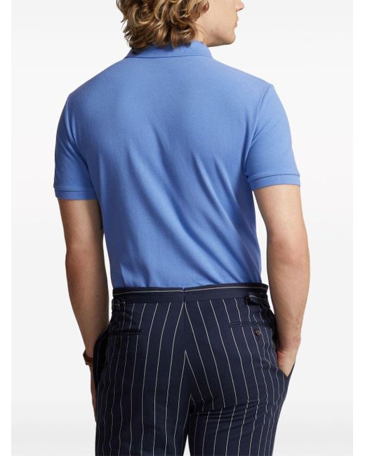 | Polo in cotone con logo ricamato | male | BLU | XL di Polo Ralph Lauren in Blue da Uomo
