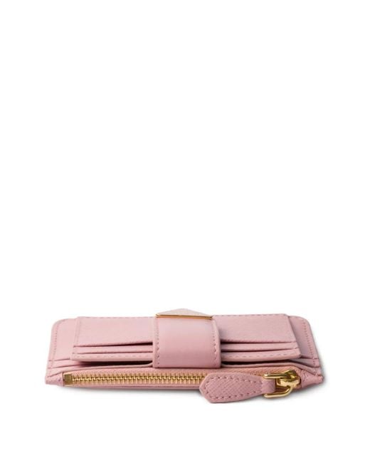 Prada Pink Leather Card Holder