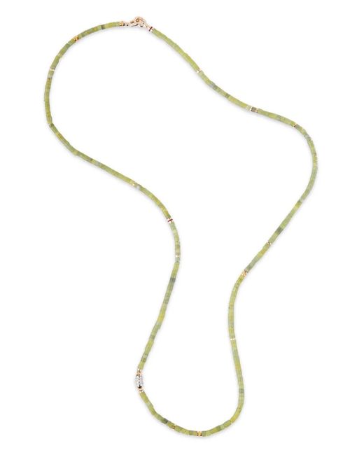 MAOR Green 18Kt Cherish Jade And Diamond Necklace