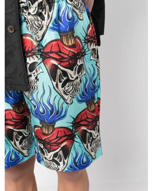 Philipp Plein Blue Shorts & Bermuda Shorts for men