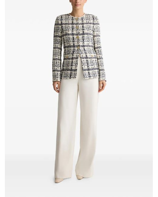 St. John Natural Tweed Button Jacket