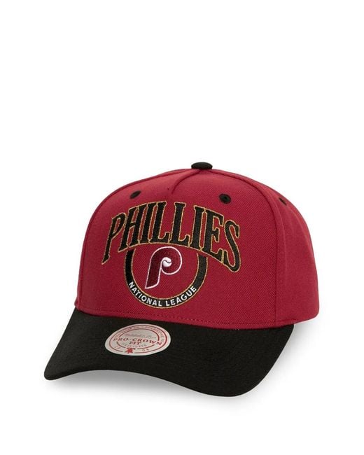 Mitchell & Ness Philies-Embroidered Baseball Cap for men