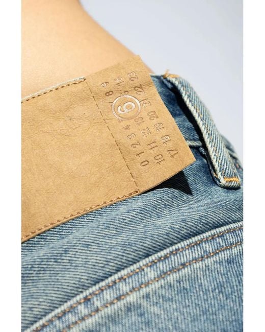 MM6 by Maison Margiela Blue Wide-Leg Denim Jeans for men
