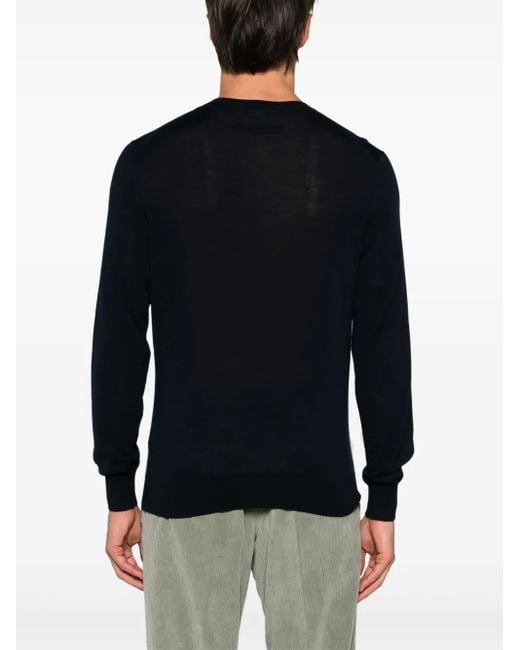 Zegna Blue Crew Neck for men