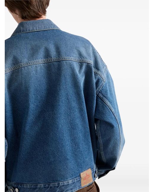 Prada Blue Denim Blouson Jacket for men