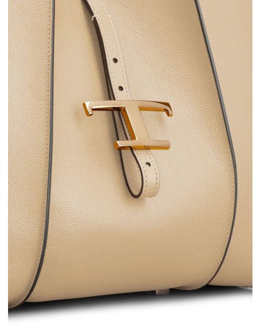 Borsa tote T Timeless di Tod's in Natural