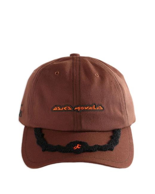 Asics Brown X Kiko Kostadinov Embroidered-Detail Baseball Cap