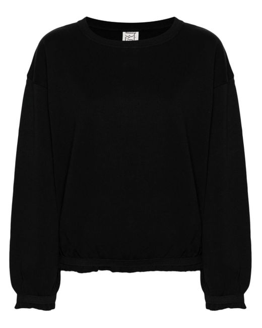 Baserange Black Route Cotton Sweatshirt