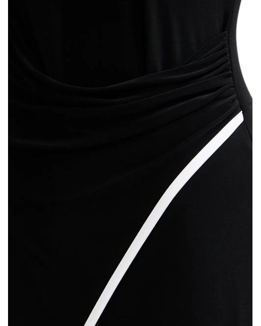 Joseph Ribkoff Black Contrast-Trim Jumpsuit