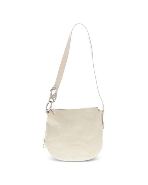 Burberry White Carabiner-Detail Shoulder Bag