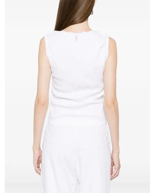 Deha White Sleeveless Vest
